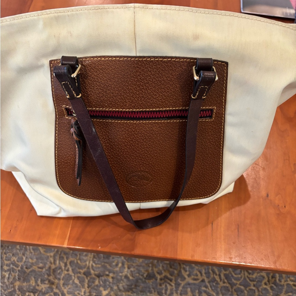 Dooney & Bourke Brown and Cream Tote